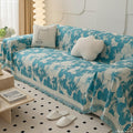 Seduta imbottita stile vintage blu