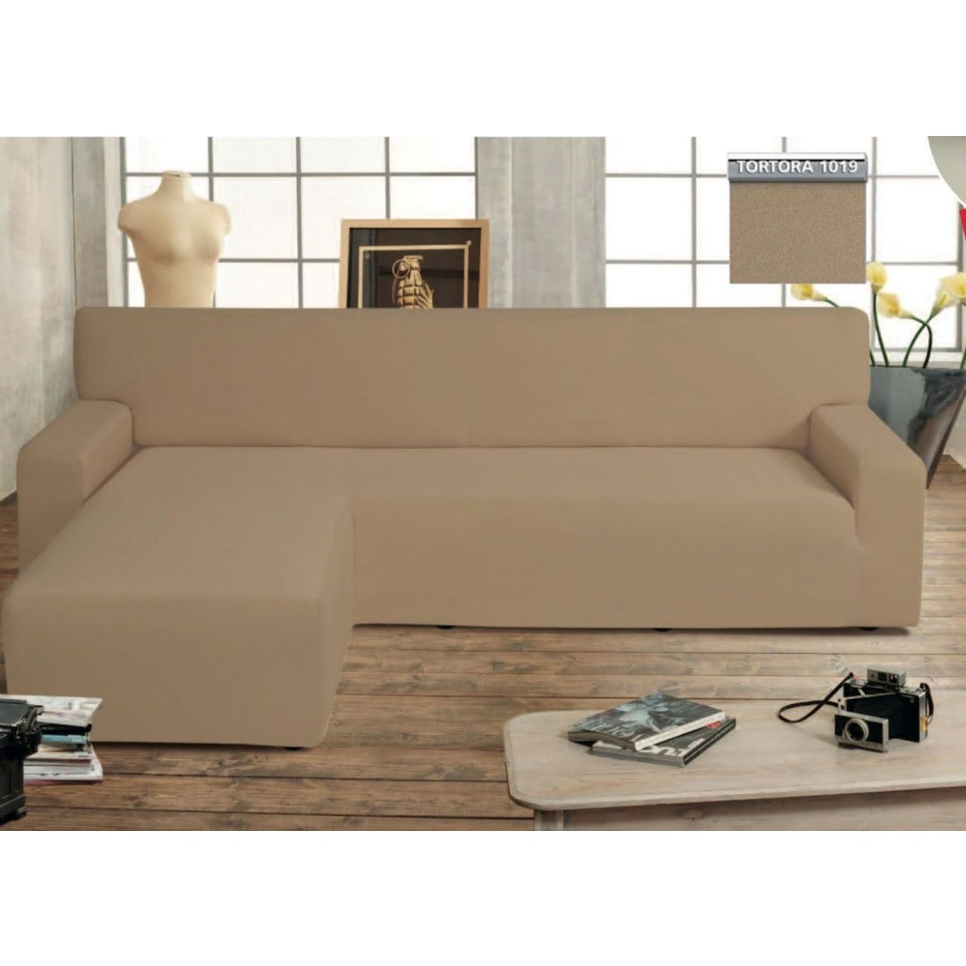 Divano da soggiorno BIANCHERIAWEB Copridivano Genius Penisola Chaise nero