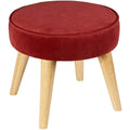 Poltroncine con poggiapiedi rosso