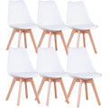 Sedie stile scandinavo stile vintage bianco