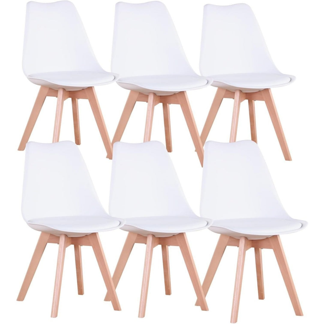 Sedie stile scandinavo stile vintage bianco