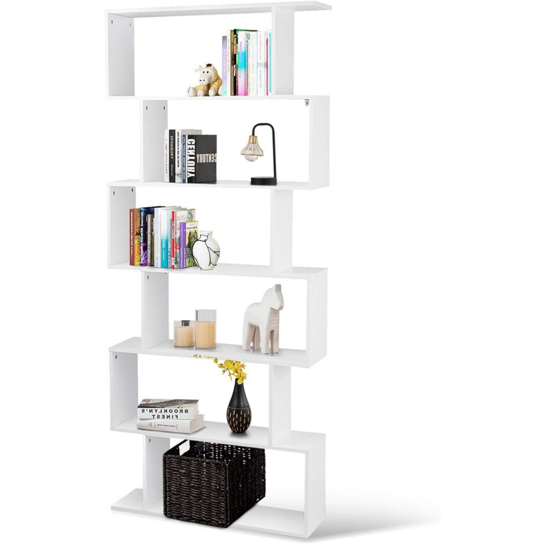 Libreria contenitore Libreria Legno, livelli, forma Fino bianco