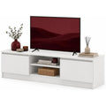 Console porta TV stile scandinavo bianco