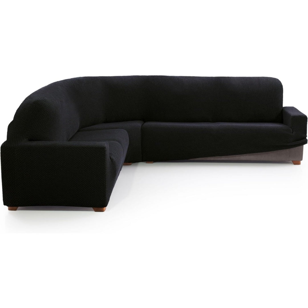 Divano confortevole MAXIFUNDAS FUNDAS SOFA CHAISE LONGUE. nero