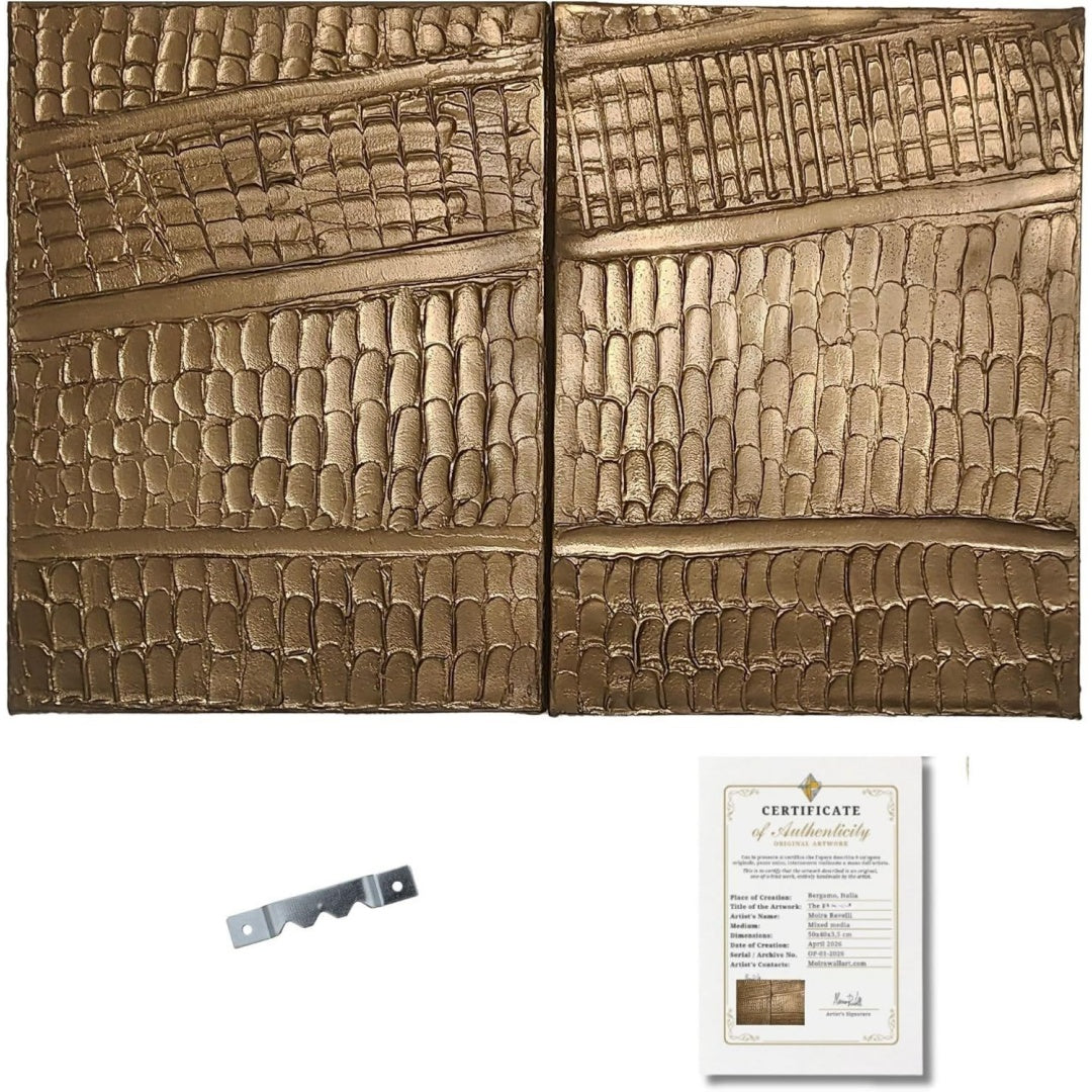 Arredo per soggiorno Moira Wall variante Quadri Moderni naturale