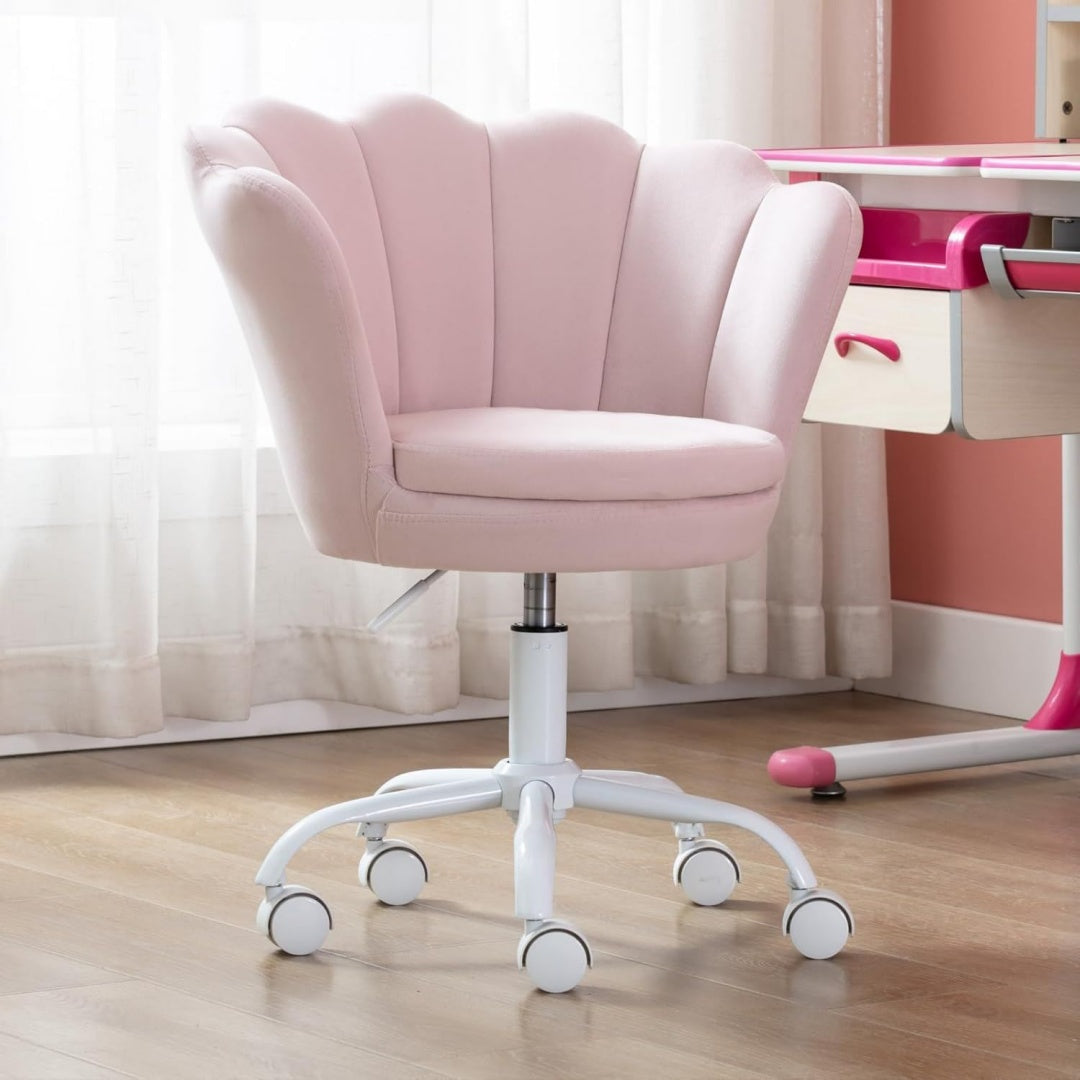 Arredo per soggiorno rosa regolabile rivestimento in velluto